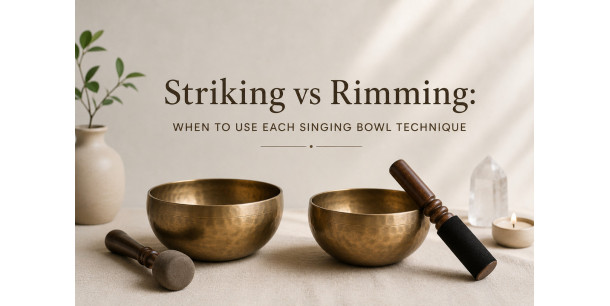 Striking vs Rimming Singing Bowls: When to Use Each Technique
